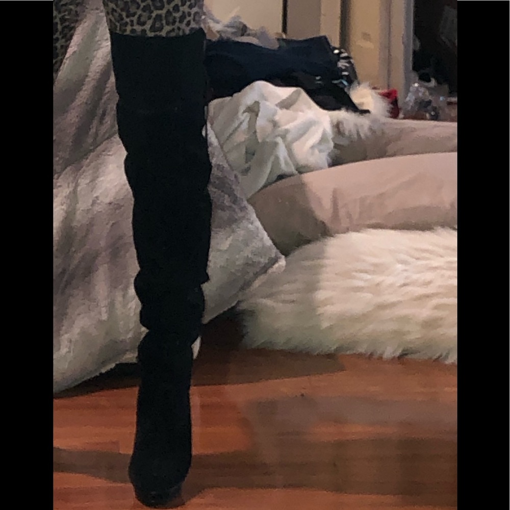 High suede boots  from bakers